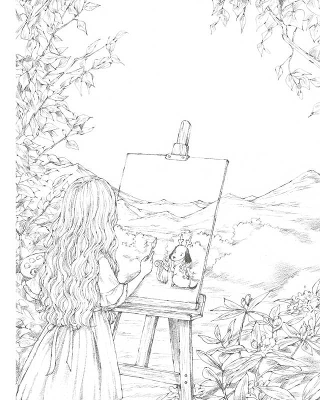 Forest Girl's Coloring Book