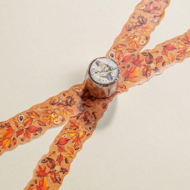 Forest Leaves Cutout Tape