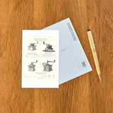 Elevate your inventory with this classic 3.5" x 5.5" postcard featuring an image from our Coffee & Tea collection titled Box Coffee Mills.