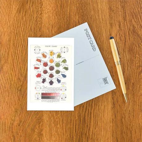 Found Image Press - Color Chart Postcard

Elevate your inventory with this classic 3.5" x 5.5" postcard featuring an image from our Art Misc. collection titled Color Chart. It captures a nostalgic, vintage-inspired aesthetic that customers love. Perfect for adding a charming, retro flair to your repertoire.

• Size: 3.5" × 5.5"

• Made in USA using biodegradable, recycled, and recyclable materials