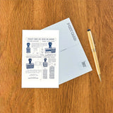 Found Image Press - Daters and Markers Postcard

Elevate your inventory with this classic 3.5" x 5.5" postcard featuring an image from our American Commerce collection titled Daters and Markers. It captures a nostalgic, vintage-inspired aesthetic that customers love. Perfect for adding a charming, retro flair to your repertoire.

• Size: 3.5" × 5.5"

• Made in USA using biodegradable, recycled, and recyclable materials