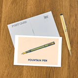 Elevate your inventory with this classic 3.5" x 5.5" postcard featuring an image from our Kid Stuff collection titled Fountain Pen. It captures a nostalgic, vintage-inspired aesthetic that customers love. Perfect for adding a charming, retro flair to your repertoire.

• Size: 3.5" × 5.5"

• Made in USA using biodegradable, recycled, and recyclable materials