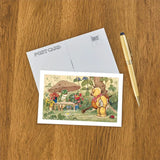 Elevate your inventory with this classic 3.5" x 5.5" postcard featuring an image from our Music &amp; Opera collection titled Frog Flower Seller and Bear Cellist.

It captures a nostalgic, vintage-inspired aesthetic that customers love. Perfect for adding a charming, retro flair to your repertoire.

• Size: 3.5" × 5.5"

• Made in USA using biodegradable, recycled, and recyclable materials