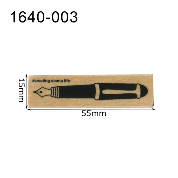 Fountain Pen Rubber Stamp