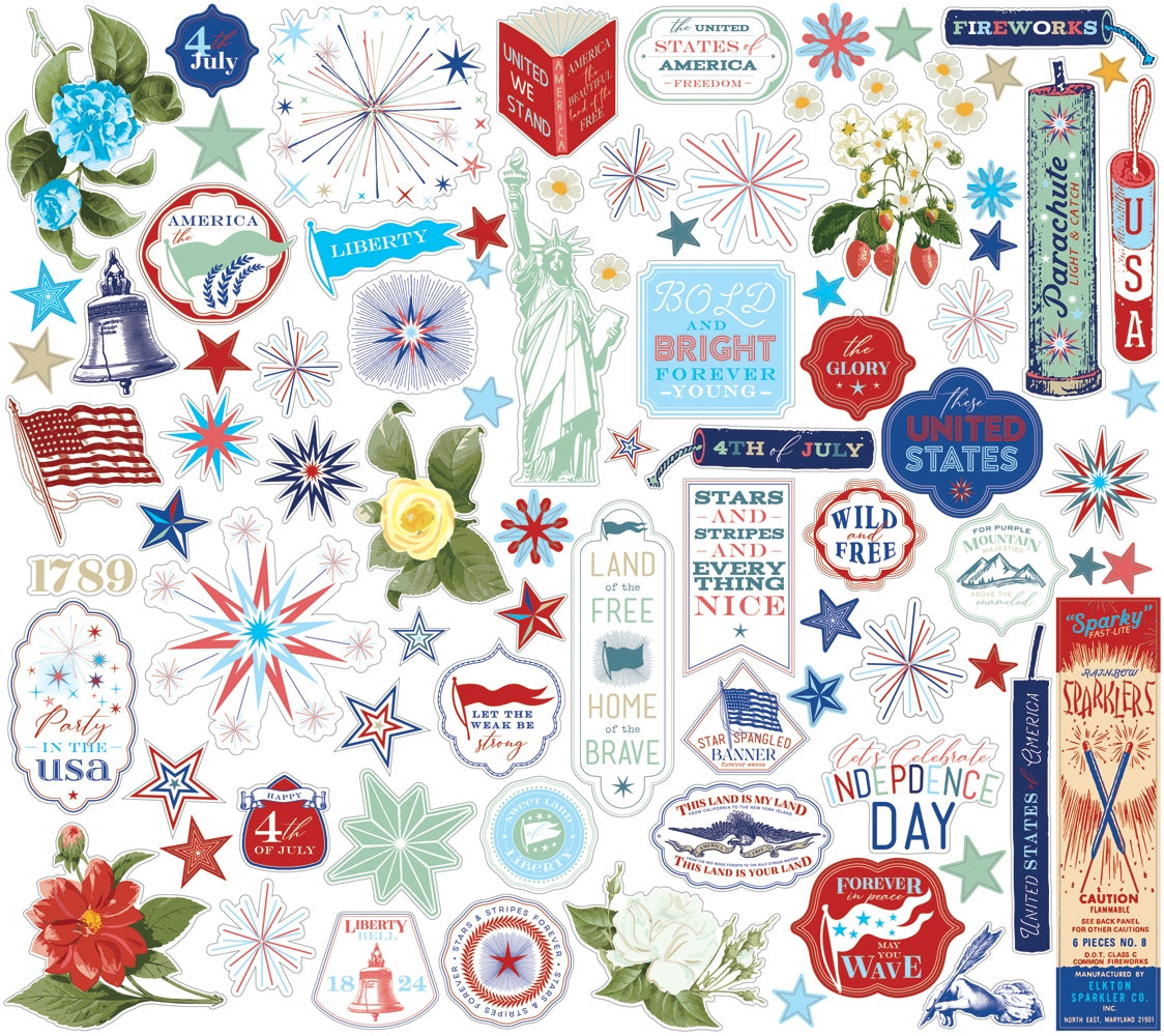 Fancy Pants Designs Freedom and Fireworks -Ephemera