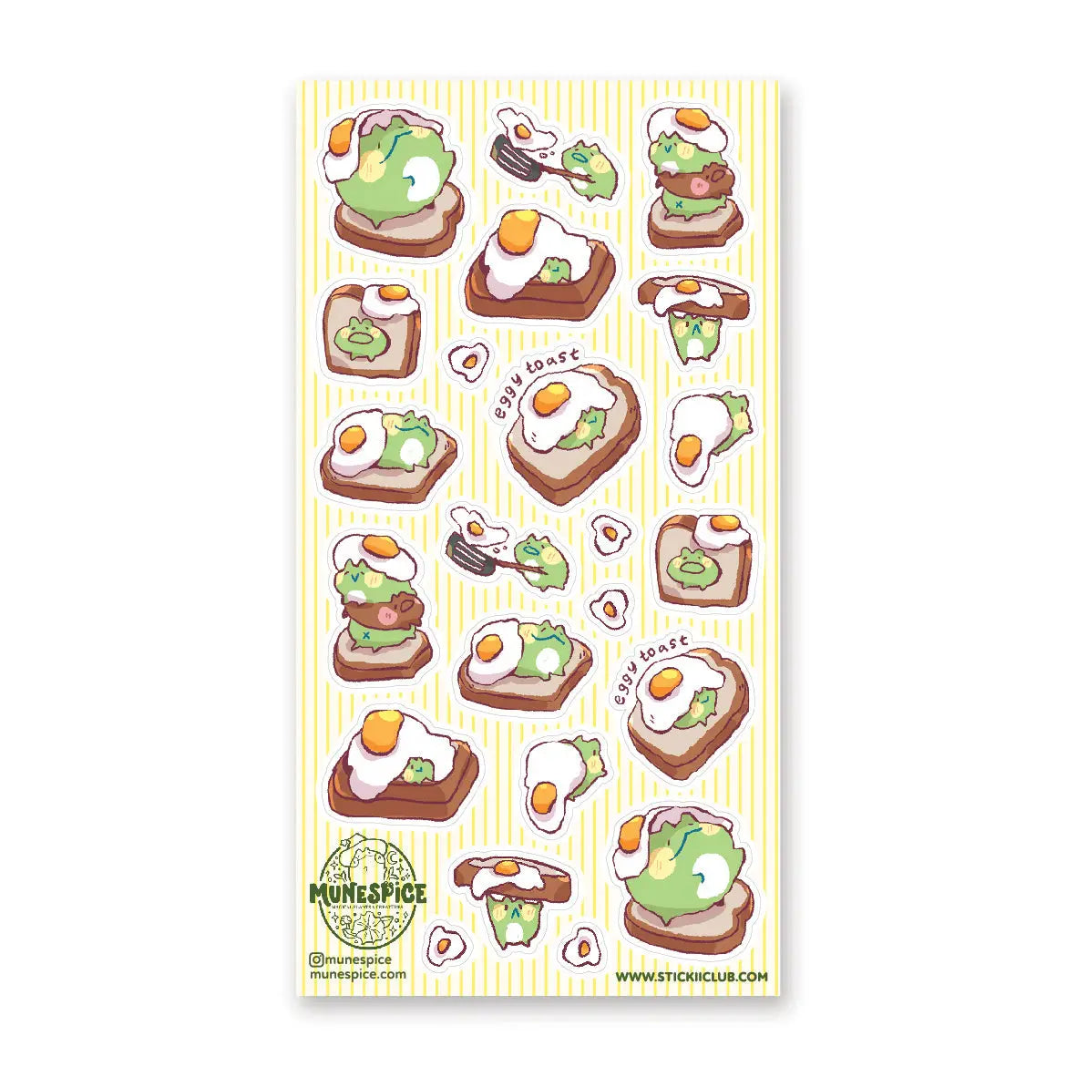 STICKII Froggy Eggy Toast Sticker Sheet