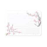 A traditional Japanese mini letter set featuring plum blossoms blooming in the cold winter season.