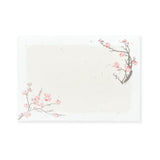 A traditional Japanese mini letter set featuring plum blossoms blooming in the cold winter season.