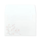 A traditional Japanese mini letter set featuring plum blossoms blooming in the cold winter season.