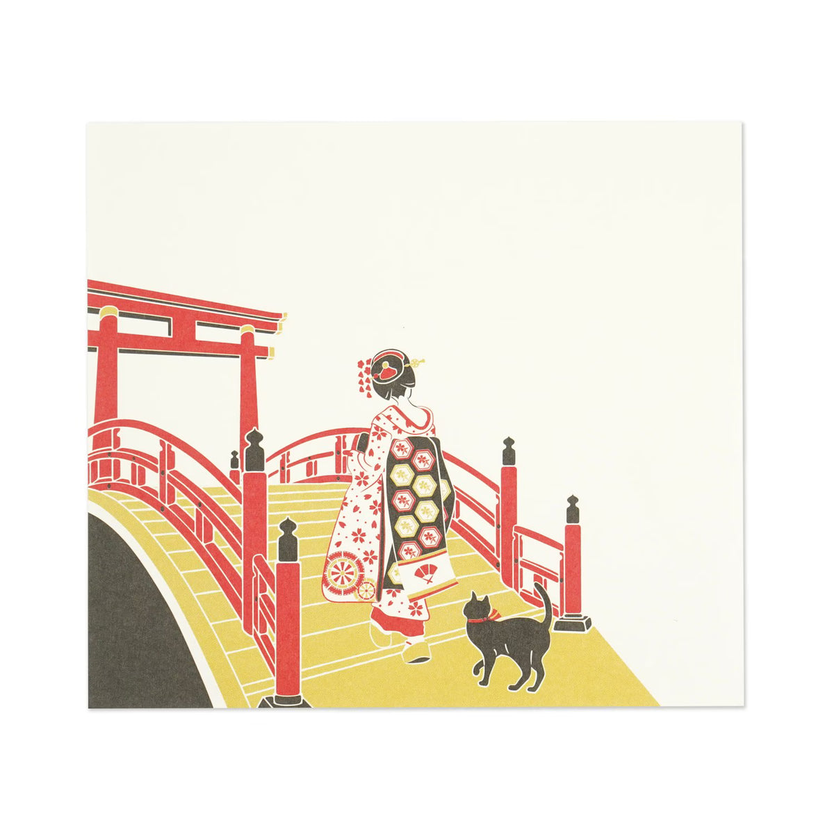 Japanese-style block memo featuring maiko geisha in every design. A design that captivates the maiko. Of course, it can be used as a daily note, as well as a small gift card or message card. They're also appreciated as souvenirs for foreigners or as gifts from Japan!