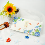 This one-stroke paper is perfect for various summer occasions, such as a small summer greeting during the ongoing heat, a return to someone who helped you during summer vacation, or a gift for summer gifts. 2 designs, 36 sheets in total.