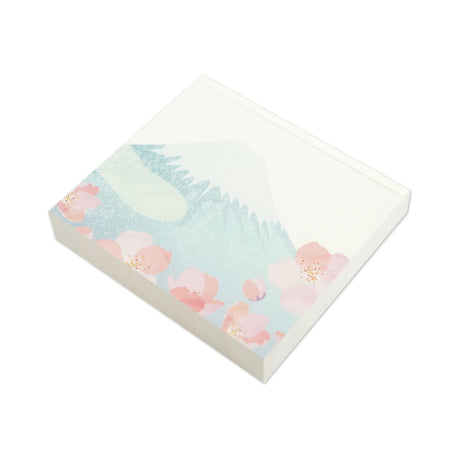 Japanese-style block memo boldly depicting Mt. Fuji. The soft color scheme makes it easy to wear in everyday life. Of course, it can be used as a daily note, as well as a small gift card or message card. They're also appreciated as souvenirs for foreigners or as gifts from Japan!