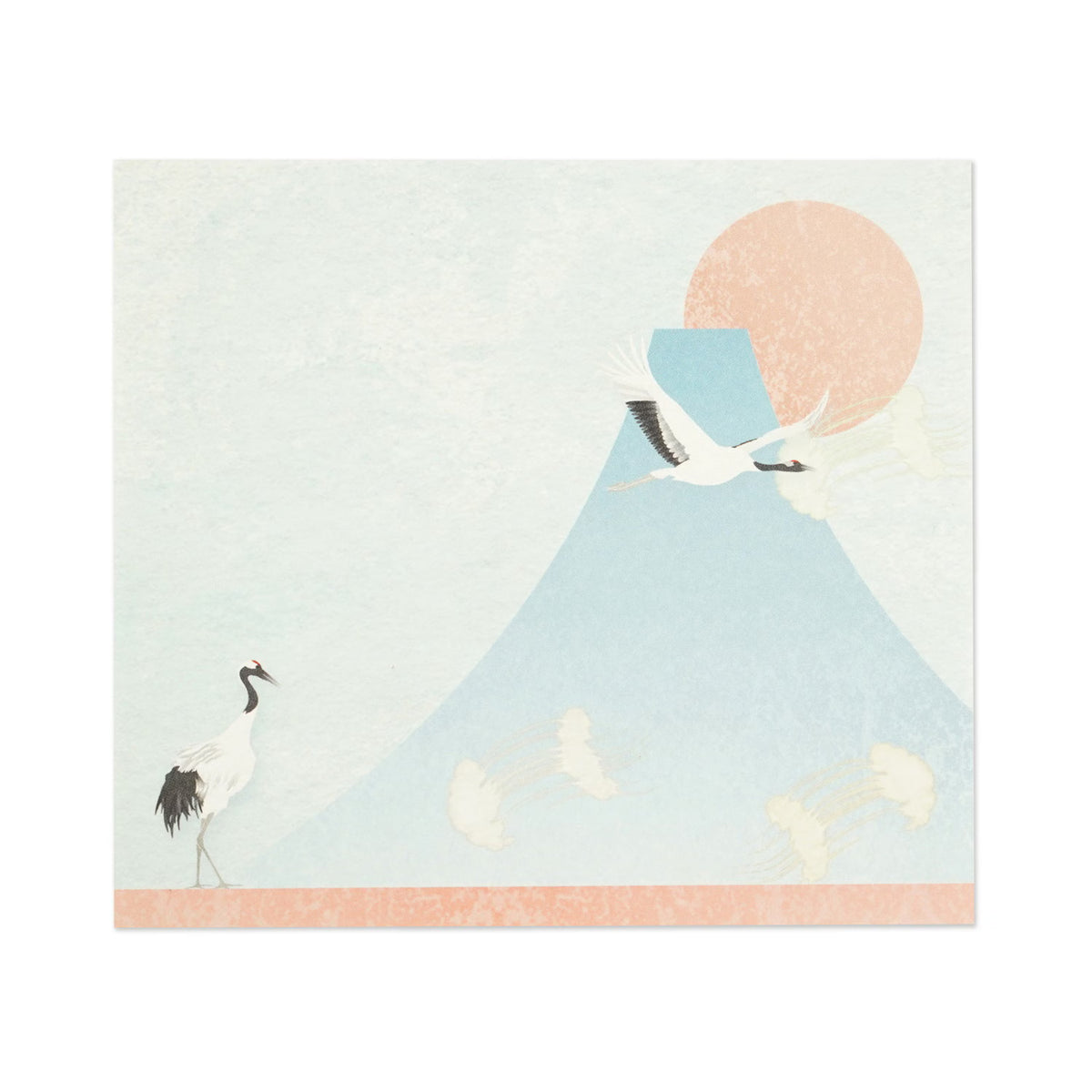 Japanese-style block memo boldly depicting Mt. Fuji. The soft color scheme makes it easy to wear in everyday life. Of course, it can be used as a daily note, as well as a small gift card or message card. They're also appreciated as souvenirs for foreigners or as gifts from Japan!