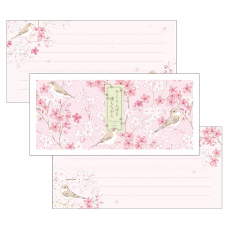 Celebrate the gentle beauty of spring with this charming letter paper from Frontier. Featuring delicate cherry blossoms and a sweet little bird, these thoughtfully illustrated postcards capture the peaceful feeling of waiting for the cherry trees to bloom. Soft colors and nature-inspired artwork make them perfect for sending heartfelt notes, displaying as mini art prints, or adding to a stationery collection.