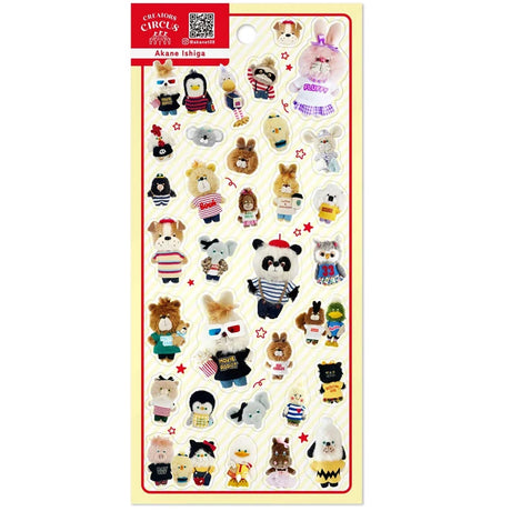 Add a touch of circus fun to your pages with this colorful sticker sheet from CREATORS CIRCUS—a special Frontier series featuring playful designs by talented Japanese artists. Each sheet bursts with personality, showcasing unique artwork that captures the charm and individuality of every creator.

Size: H195mm×W95mm×D1mm
Material: Transparent PET