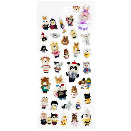 A transparent sticker has appeared from "CREATORS CIRCUS", which has the theme of "excitement and excitement" like a circus.
The creator's unique illustrations and artworks are fun and familiar.
You can enjoy it in various decorations such as notebooks and notebooks.

Size: H195mm×W95mm×D1mm
Material: Transparent PET