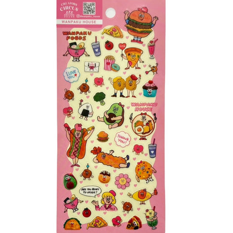 Frontier Creators Circus - WANPAKU HOUSE Sticker Sheet

Add a touch of circus fun to your pages with this colorful sticker sheet from CREATORS CIRCUS—a special Frontier series featuring playful designs by talented Japanese artists. Each sheet bursts with personality, showcasing unique artwork that captures the charm and individuality of every creator.

Size: H195mm×W95mm×D1mm
Material: Transparent PET