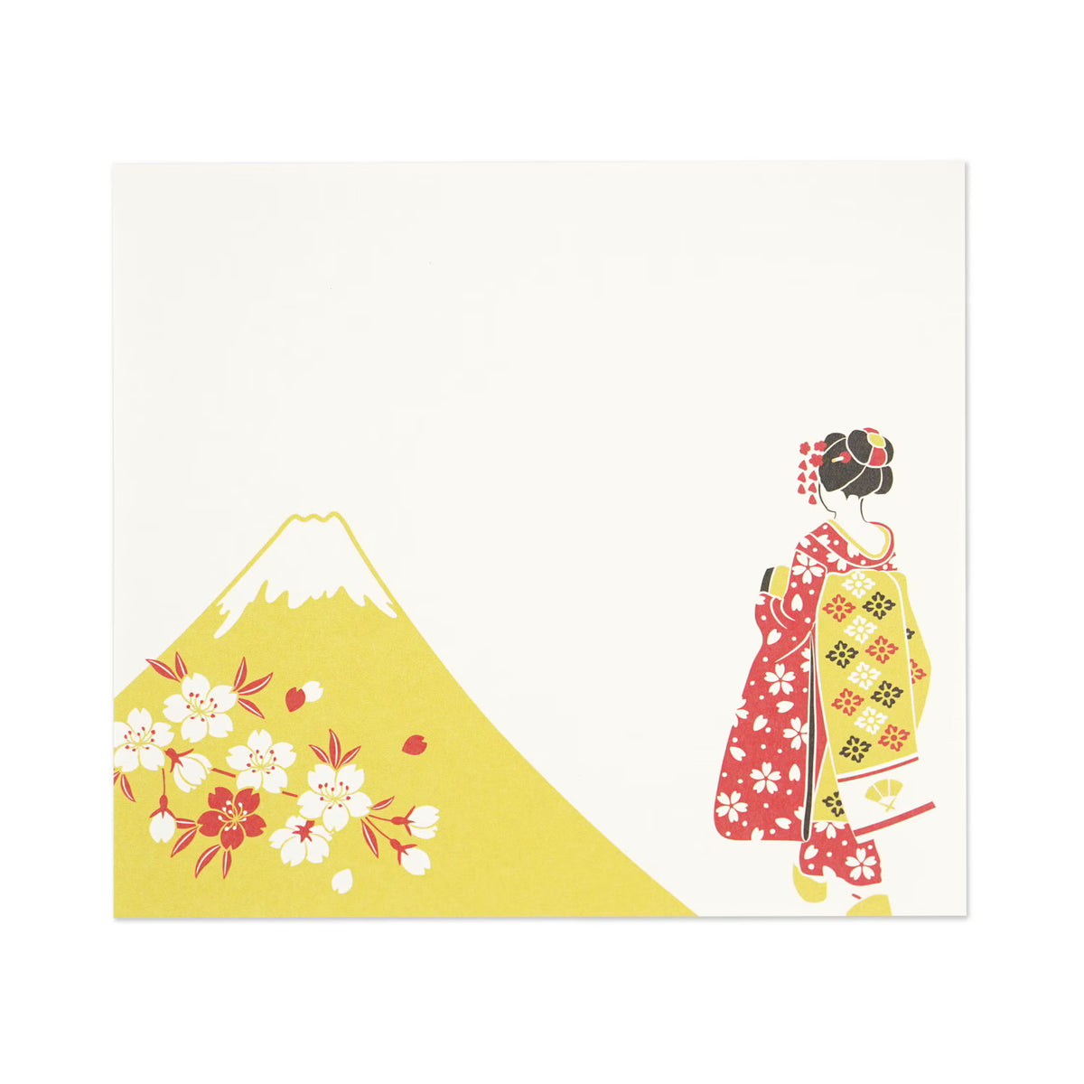 Japanese-style block memo featuring maiko geisha in every design. A design that captivates the maiko. Of course, it can be used as a daily note, as well as a small gift card or message card. They're also appreciated as souvenirs for foreigners or as gifts from Japan!