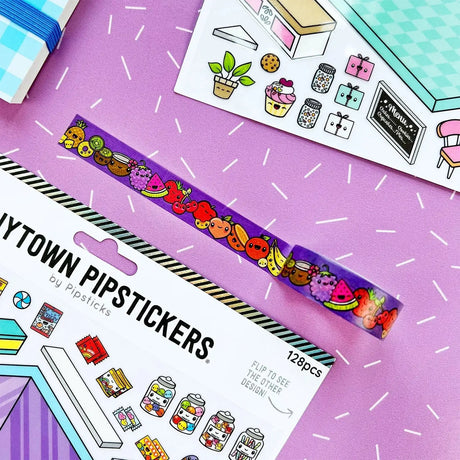 It's finally here - the washi of your dreams! Pipsticks washi tape is amazing paper tape that's removable with just the right amount of tack. It's perfect for crafting, wrapping and decorating everything in your life!?Use it on your planner, bullet journal, inspo wall, snail mail, ANYTHING!!

Includes one 15mm x 10m roll of Fruity Cuties Washi Washi.