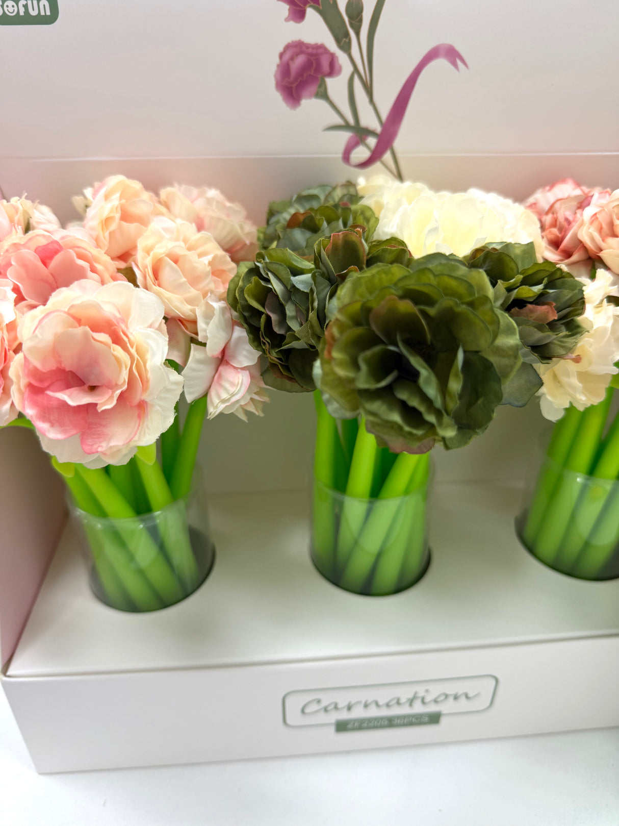 Carnation Flower Gel Pen