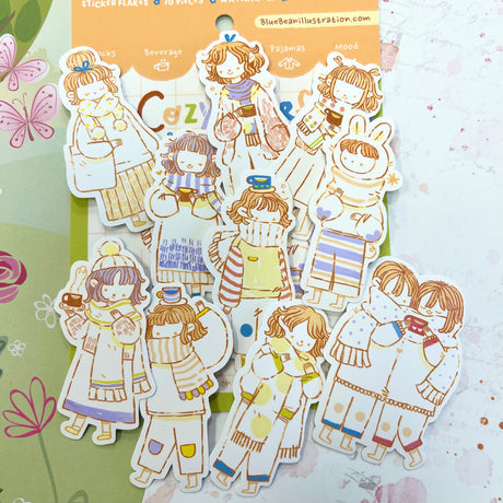 BlueBean Cozy Scarf Sticker Pack
