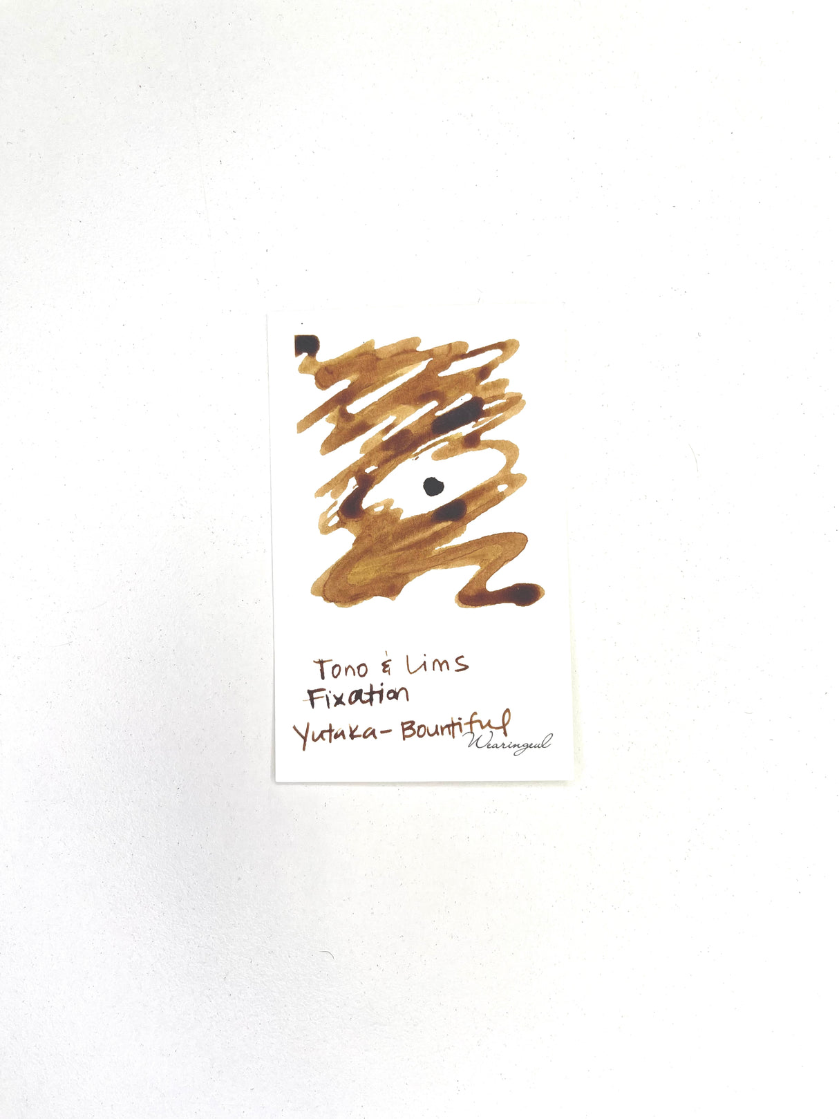TONO & LIMS Ink - Fixation - 豊 (Yutaka)