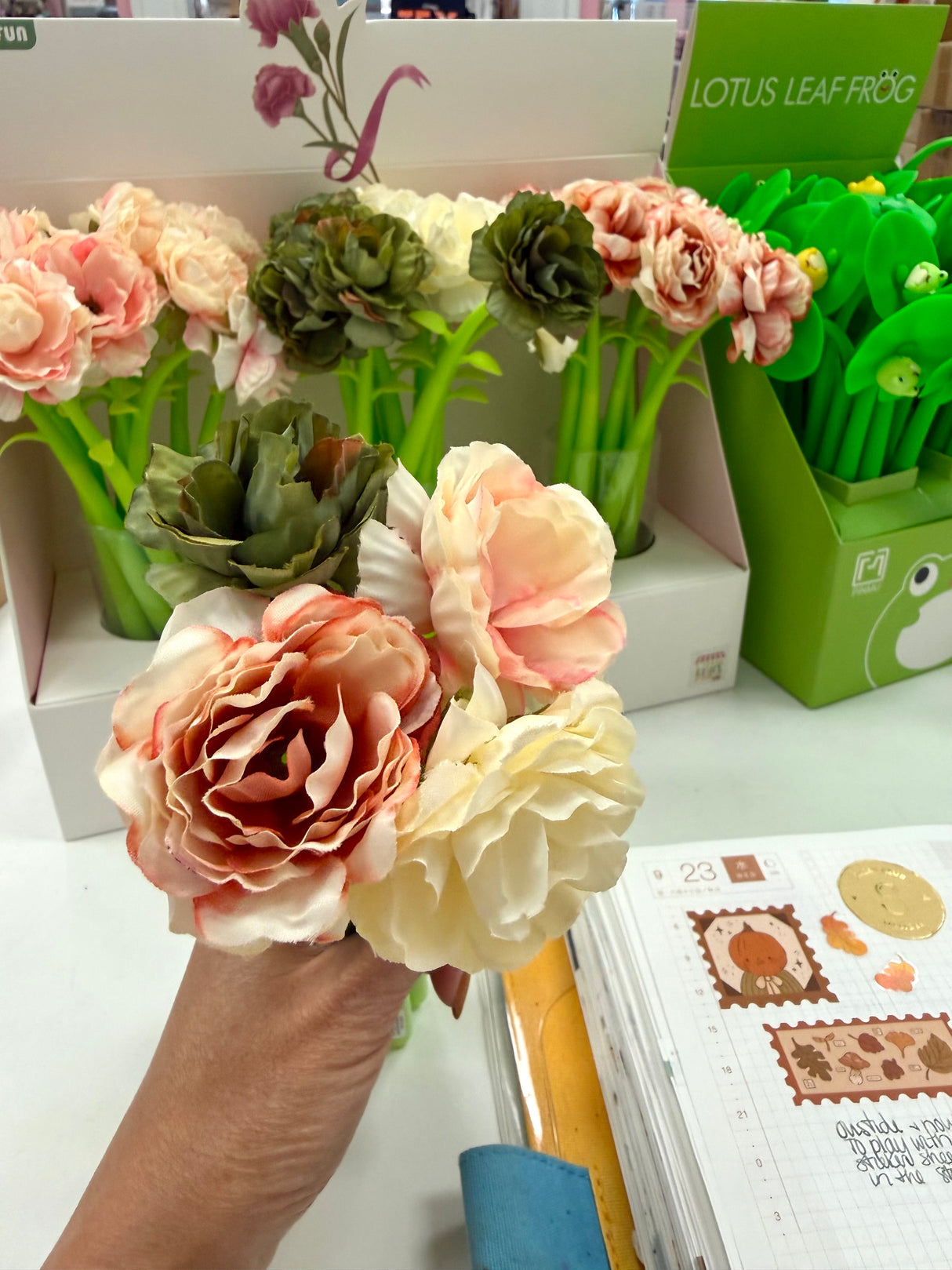 Carnation Flower Gel Pen