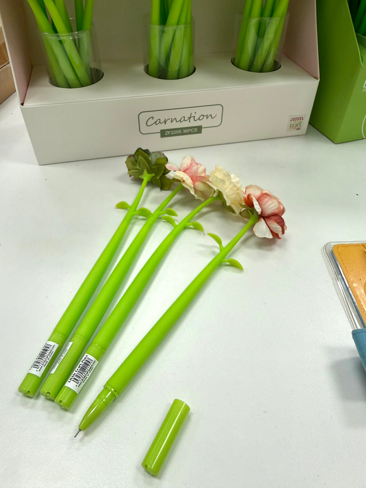 Carnation Flower Gel Pen