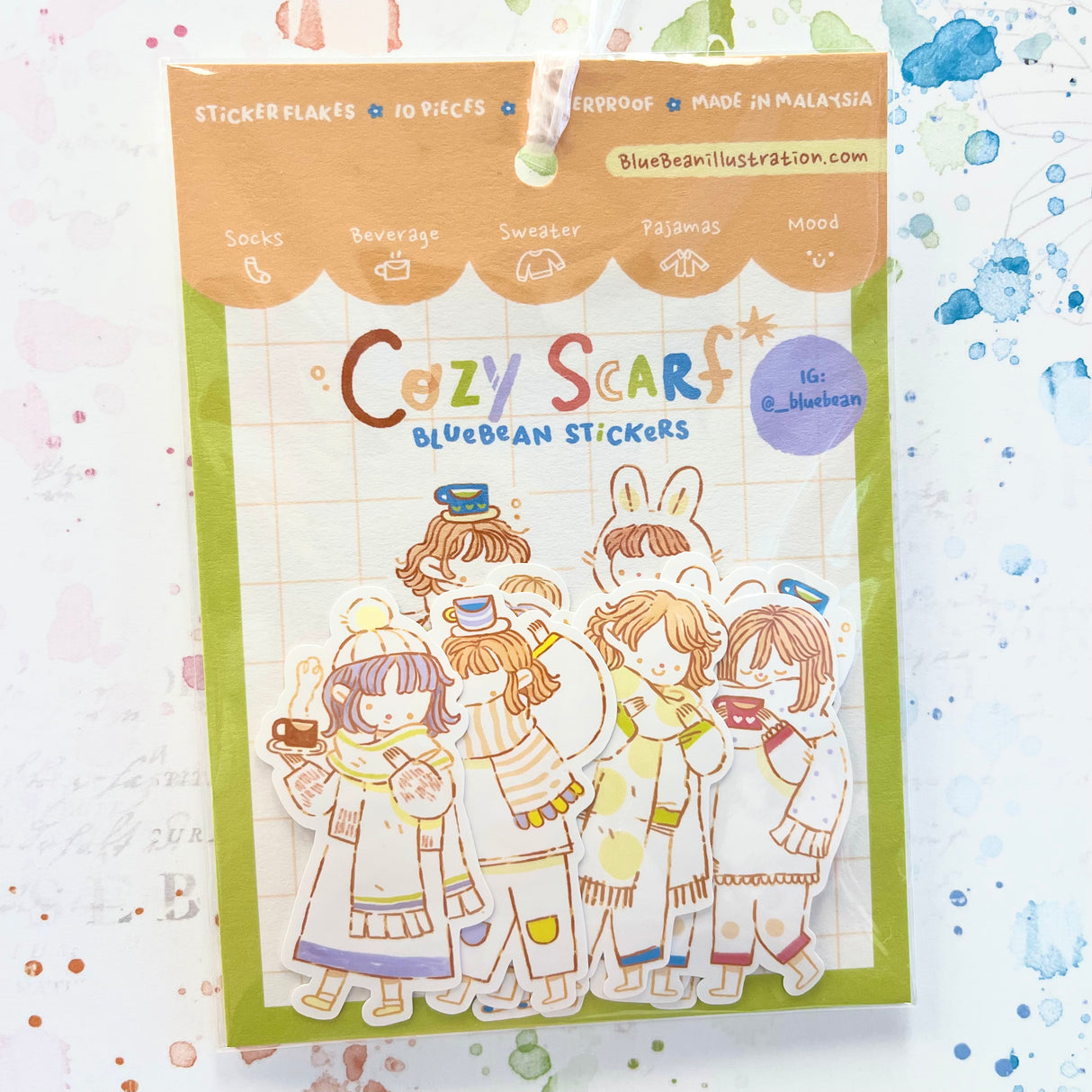 BlueBean Cozy Scarf Sticker Pack