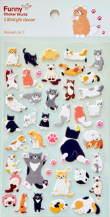 Funny Sticker World - Kawaii Cat 2 Puffy Sticker Sheet

Sweeten up your journal, planner, or craft projects with the Kawaii Cat Puffy Sticker Sheet from Funny Sticker World. Filled with adorable cat‑themed illustrations, this sheet brings a playful charm to any page.

Puffy sticker sheet
Includes 1 sticker sheet