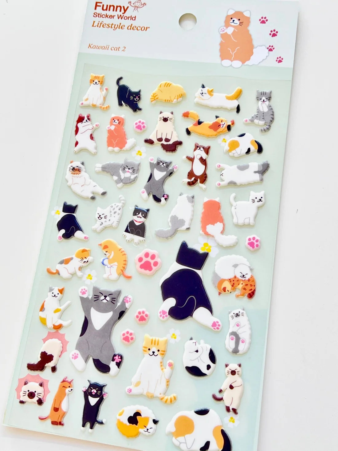 Funny Sticker World - Kawaii Cat 2 Puffy Sticker Sheet

Sweeten up your journal, planner, or craft projects with the Kawaii Cat Puffy Sticker Sheet from Funny Sticker World. Filled with adorable cat‑themed illustrations, this sheet brings a playful charm to any page.

Puffy sticker sheet
Includes 1 sticker sheet