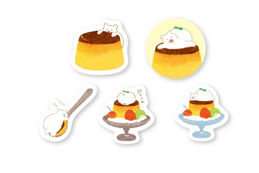 Furukawashiko Boxed Flake Sticker - Bear Pudding Animal Workshop