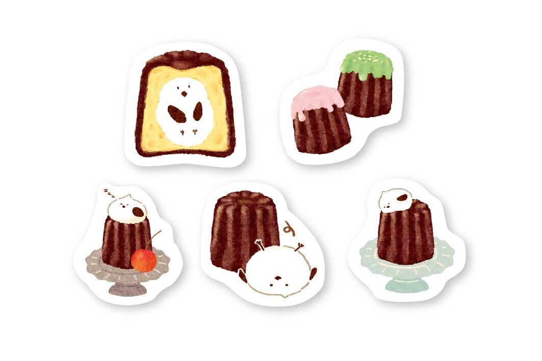 Furukawashiko Boxed Flake Sticker - Bird Desserts Animal Workshop