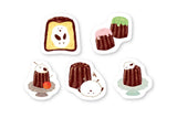 Furukawashiko Boxed Flake Sticker - Bird Desserts Animal Workshop