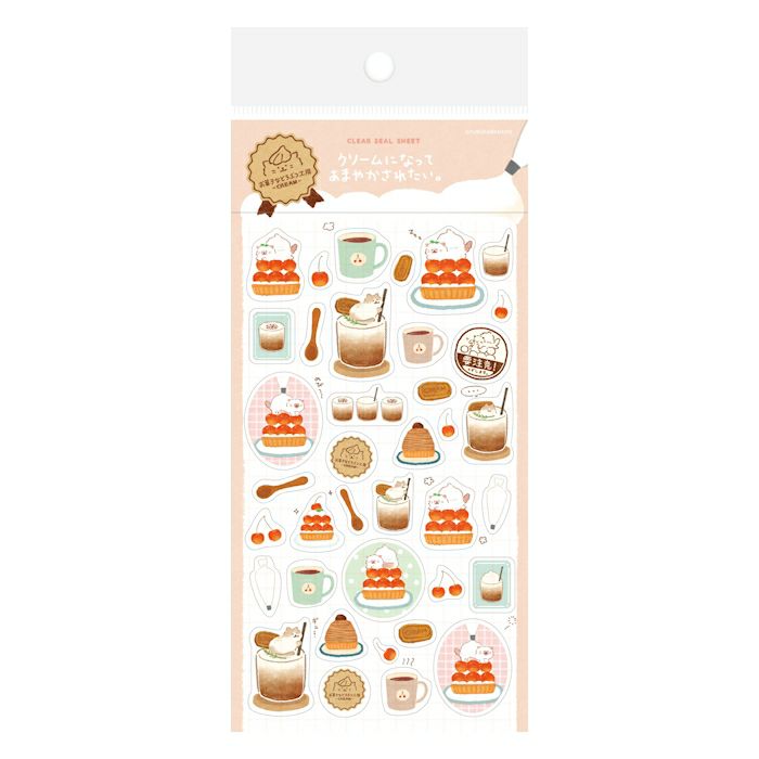 Furukawashiko Sticker Sheet Cat Sweets Animal Workshop