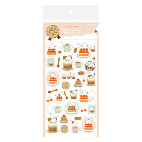 Furukawashiko Sticker Sheet Cat Sweets Animal Workshop
