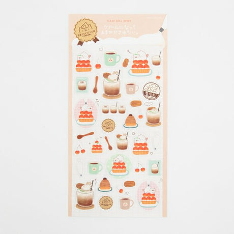 Furukawashiko Sticker Sheet Cat Sweets Animal Workshop