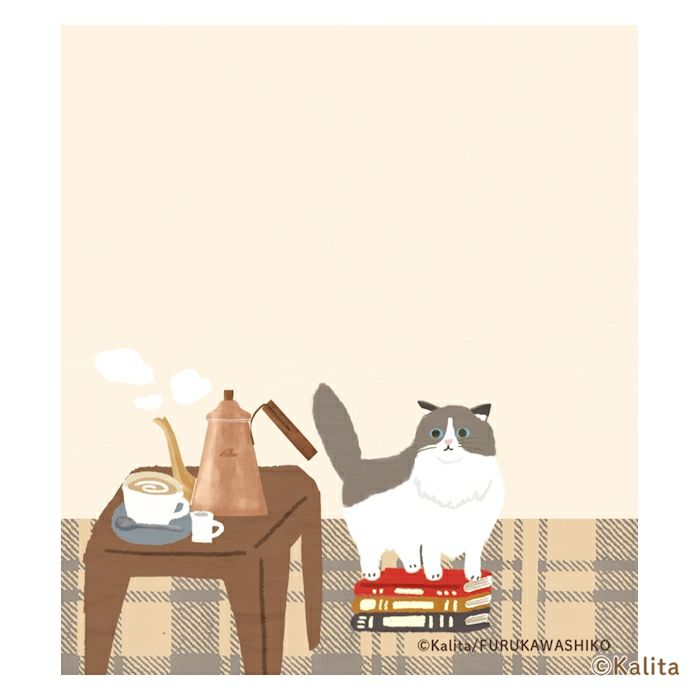 Furukawashiko x Kalinta Memo Pad - White Coffee