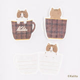 Inspired by the corporate philosophy of Kalita, a leading coffee equipment manufacturer—&nbsp;"A slightly better time, a perfectly timed moment"—
we’ve created the second edition of our original stationery to enjoy with your coffee.


This collection is designed to be enjoyed alongside your coffee moments. The cat's paw features a cutout, allowing it to be used as a seal-perfect for adding a sweet touch to a letter when giving a gift.
6 sheets of letter paper
Material: Japanese Paper