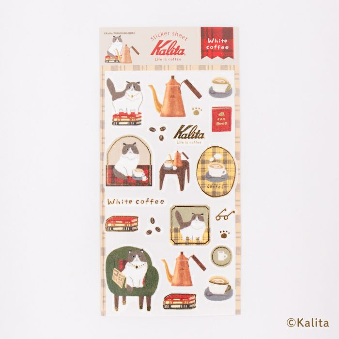 Furukawashiko x Kalita Sticker Sheet - White Coffee