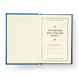 Sure, you could use this tiny diary to jot down grocery lists and inspirational quotes… but let’s be honest, it’s way more fun to document suspicious behavior, embarrassing quotes, and all the dirt you might need later. You know, just in case. Measuring only 2.75” x 3.75”, this journal may be small—but it holds big secrets. With 112 gilded-edge pages, it’s the perfect place to keep receipts (figurative or literal), plot mild revenge, or simply record your chaotic brilliance.