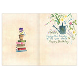Inside verse: "Enjoy the beauty of the year ahead. Happy Birthday"