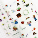 Gardening Sticker Sheet

This is a small size transparent material sticker that is easy to decorate in planners or journals. It contains two identical illustrations, so you can use it for preservation, matching, or sharing.

Sheet size: Length 150× Width 90mm
Includes 1 sticker sheet