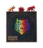 The Bear Shaped Jigsaw Pieces Wooden Puzzle is a unique and challenging puzzle that is perfect for people of all ages. The puzzle consists of 70 irregular wooden pieces that are shaped like a bear.