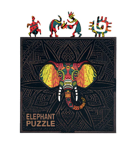 The Elephant Shaped Jigsaw Piecezz Wooden Puzzle is a unique and challenging puzzle that is sure to entertain people of all ages. The puzzle features 70 small, irregularly shaped pieces that are precision-cut from high-quality wood. The puzzle is shaped like an elephant, making it a fun and educational puzzle for children and adults alike.