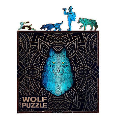 Embark on a thrilling adventure into the world of the wilderness with our Wolf Shaped Jigsaw Pieces Wooden Puzzle. This unique wooden puzzle is a captivating fusion of artistry and the untamed beauty of wolves, designed to enchant both kids and adults. Explore the details of this remarkable animal-shaped puzzle and prepare for hours of exciting play.
