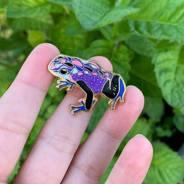 Purple Pride Frog Pin