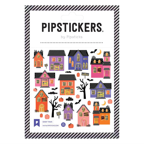 PipStickers are the PERFECT gift for the sticker lover in your life - even if it's you! These unique PVC designs with gold glitter foil accents come on a clear backing and cannot be found anywhere else.
Includes one 4" x 4" sheet of Ghost Town PipStickers and includes the Pipsticks manifesto.
