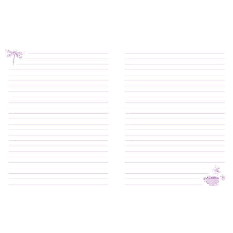 Grab a fresh cup of coffee and cozy up with this notebook to journal or take notes at home, work, or your favorite local dining spot. It includes 240 ruled pages, a ribbon placeholder, and an elastic band closure.

240 RULED PAGES: Includes 240 pages of premium lined pages to give you plenty of space to record your notes and thoughts or to keep track of your favorite Gilmore Girls™ quotes.

CONVENIENT SIZE: This 6 x 8–inch notebook is a comfortable size to fit in a bag or backpack to take with you for on-th