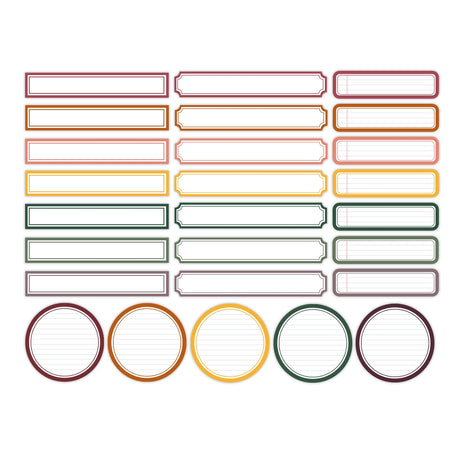 Ginger Snap Label Ephemera - 26 Pcs